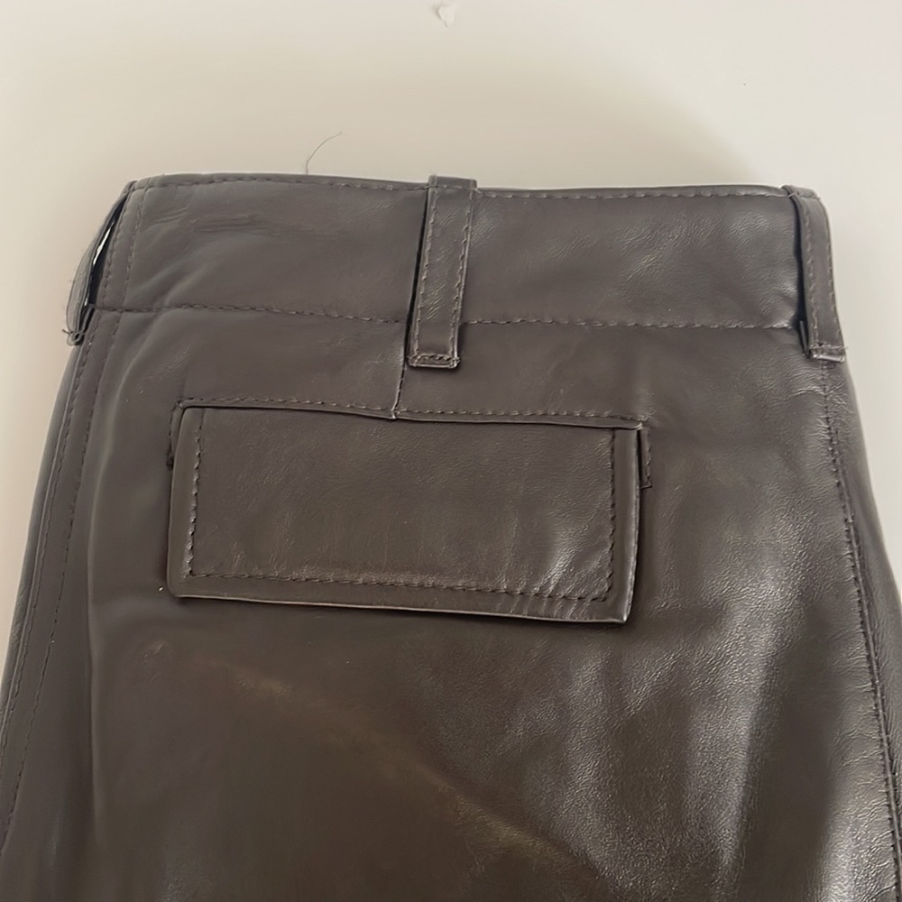 GAP Chocolate Brown Leather Pants - Picture 3 of 4